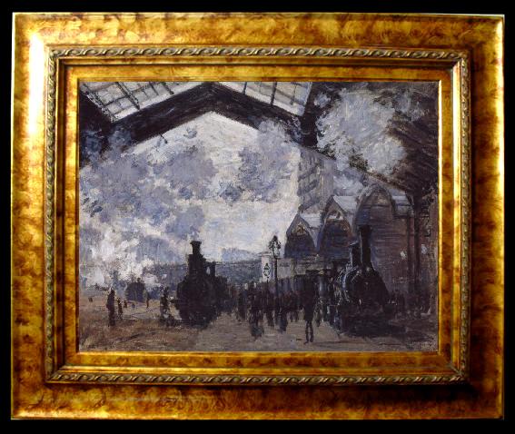 framed  Claude Monet The Gare St Lazare, Ta107